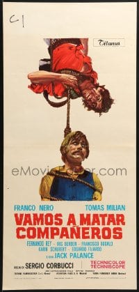 1f890 COMPANEROS Italian locandina 1972 Sergio Corbucci, cool art of Nero & Milian by Ciriello!