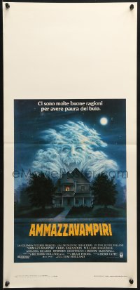 1f902 FRIGHT NIGHT Italian locandina 1986 Sarandon, McDowall, best classic horror art by Peter Mueller!