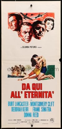 1f903 FROM HERE TO ETERNITY Italian locandina R1960s Lancaster, Sinatra & Clift, different artwork!