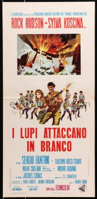 1f910 HORNETS' NEST Italian locandina 1970 Rock Hudson, Sylva Koscina & teens with guns!