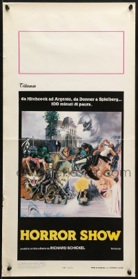 1f911 HORROR SHOW Italian locandina 1980 Lugosi, Hitchcock, Karloff, Chris Lee, & more by Scott!