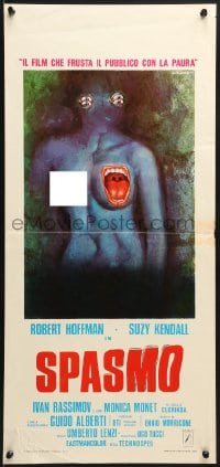 1f941 SPASMO Italian locandina 1974 Umberto Lenzi's Spasmo, wild Ezio Tarantelli horror art!