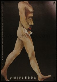 1f346 CIULEANDRA Polish 26x38 1985 Sergiu Nicolaescu, bizarre Marian Nowinski art of face in torso!