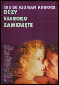 1f352 EYES WIDE SHUT advance Polish 27x39 1999 Kubrick, Tom Cruise & Nicole Kidman reflected in mirror!