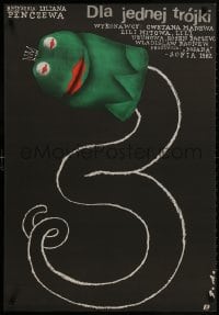 1f371 MARGIE Polish 27x39 1984 Liliana 's Za Edna Troyka, art of frog snake by Romuald Socha!