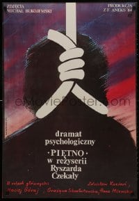 1f378 PIETNO Polish 26x38 1985 Ryszard Czekala, art of hanged man by Maciej Woltman!