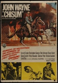 1f670 CHISUM Spanish 1970 BIG John Wayne, the legend, the hero, the man, the winner, the western!