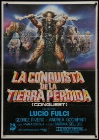 1f674 CONQUEST Spanish 1984 Lucio Fulci, Sciotti artwork from Conan ripoff!