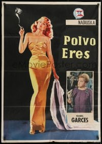 1f694 GILDA Spanish R1966 Rita Hayworth in sheath dress, modified for movie starring Nadiuska!