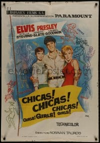 1f695 GIRLS GIRLS GIRLS Spanish 1964 Elvis Presley, Stella Stevens & boat full of sexy girls!