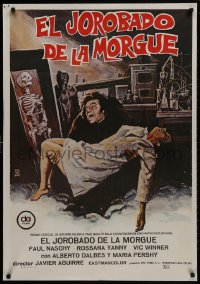 1f704 HUNCHBACK OF THE MORGUE Spanish 1973 Spanish horror, cool art by Montalban!