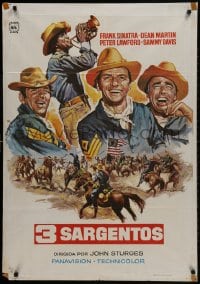 1f735 SERGEANTS 3 Spanish R1978 John Sturges, Frank Sinatra, Rat Pack parody of Gunga Din!