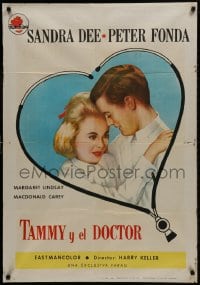 1f744 TAMMY & THE DOCTOR Spanish 1963 Harry Keller directed, Peter Fonda, sexy nurse Sandra Dee!