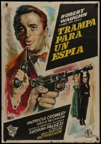 1f750 TO TRAP A SPY Spanish 1965 Robert Vaughn, The Man from UNCLE, different Carlos Escobar art!