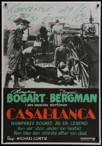 1f040 CASABLANCA Swedish R1973 Humphrey Bogart, Ingrid Bergman, Curtiz classic!