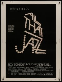 1g012 ALL THAT JAZZ 30x40 1979 Roy Scheider, Jessica Lange, Bob Fosse musical, title in lights!