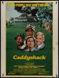 1g030 CADDYSHACK 30x40 1980 Chevy Chase, Bill Murray, Rodney Dangerfield, golf comedy classic!