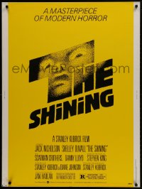 1g104 SHINING 30x40 1980 Stephen King & Stanley Kubrick, Nicholson, iconic art by Saul Bass!