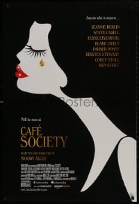 1g269 CAFE SOCIETY DS 1sh 2016 Woody Allen, Eisenberg, Stewart, Lively, art of crying woman!