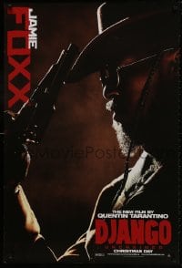 1g347 DJANGO UNCHAINED teaser DS 1sh 2012 cool close-up image of Jamie Foxx in title role!