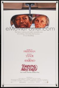 1g356 DRIVING MISS DAISY 1sh 1989 art of Morgan Freeman & Jessica Tandy, Bruce Beresford directed!