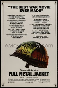 1g403 FULL METAL JACKET English 1sh 1987 Stanley Kubrick Vietnam War movie, Philip Castle art!
