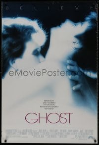 1g405 GHOST 1sh 1990 classic romantic close up of spirit Patrick Swayze & sexy Demi Moore!