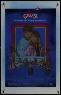 1g438 GREASE 2 foil heavy stock 26x40 1sh 1982 close up of Michelle Pfeiffer & Maxwell Caulfield!