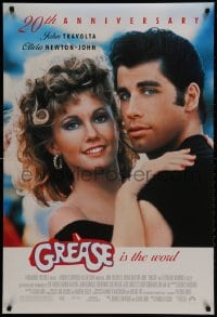 1g437 GREASE DS 1sh R1998 John Travolta & Olivia Newton-John in a most classic musical!