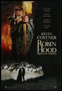 1g743 ROBIN HOOD PRINCE OF THIEVES 1sh 1991 cool image of Kevin Costner, for the good of all men!