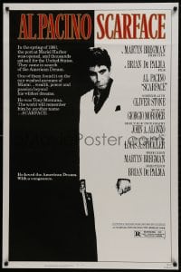 1g767 SCARFACE 1sh 1983 Al Pacino as Tony Montana, Brian De Palma, Oliver Stone!