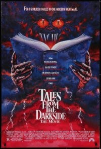 1g878 TALES FROM THE DARKSIDE DS 1sh 1990 George Romero & Stephen King, creepy art of demon!
