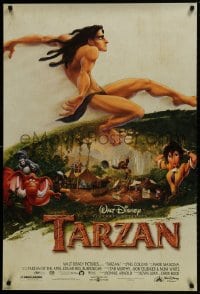 1g883 TARZAN DS 1sh 1999 Walt Disney, Edgar Rice Burroughs, voice of Tony Goldwyn, great artwork!