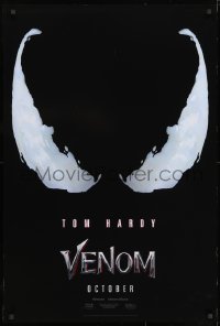 1g950 VENOM teaser DS 1sh 2018 Tom Hardy in the title role, Tom Holland as Spider-Man, logo!