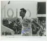 1h286 BEN CROSS signed 8x9.25 still 1981 as Harold Abrahams winning the race in Chariots of Fire!