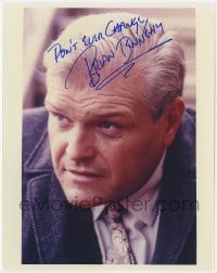 1h746 BRIAN DENNEHY signed color 8x10 REPRO still 1990s close up head and shoulders portrait!