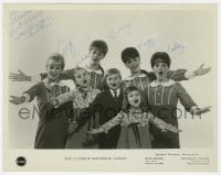1h571 CLINGER SISTERS signed 8x10 publicity still 1960s by FIVE of the singing family members!