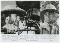 1h313 CLINT EASTWOOD signed 6.75x9.5 still 1976 behind camera filming The Outlaw Josey Wales!