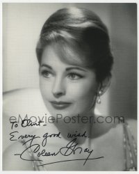 1h877 COLEEN GRAY signed 8x10 REPRO still 1980s head & shoulders portrait with pearl earrings!