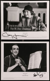 1h319 CRADLE WILL ROCK signed group of 2 8x10 stills 1999 by BOTH Cherry Jones AND Hank Azaria!