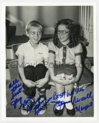 1h884 DENNIS THE MENACE signed 8x10 REPRO still 1980s by BOTH Jay North AND Jeannie Russell!