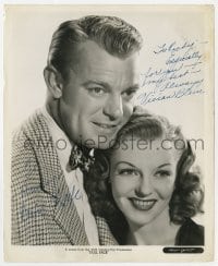 1h328 DOLL FACE signed 8.25x10 still 1945 by BOTH Vivian Blaine AND Dennis O'Keefe!