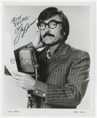 1h578 GARY OWENS signed 8x10 publicity still 1960s portrait of the radio personality by microphone!