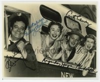 1h912 HONEYMOONERS signed 8x9.75 REPRO still 1980s by Jackie Gleason, Carney, Meadows AND Randolph!