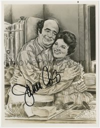 1h380 JAMES COCO signed TV 7x9 still 1976 art portrait with Geraldine Brooks from The Dumplings!