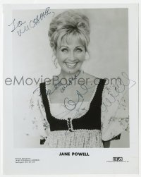 1h585 JANE POWELL signed 8x10 publicity still 1960s great portrait from her talent agency!