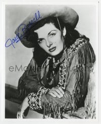 1h919 JANE RUSSELL signed 8x10 REPRO still 1980s close up of the sexy star wearing cowgirl outfit!