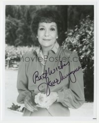 1h920 JANE WYMAN signed 8x10.25 REPRO still 1980s great smiling portrait later in her career!