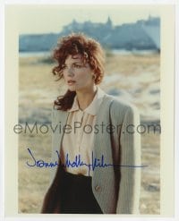 1h784 JOANNE WHALLEY signed color 8x10 REPRO still 1990s outdoor portrait of the pretty actress!