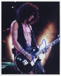 1h785 JOE PERRY signed color 8x10 REPRO still 2000s great portrait of the Aerosmith lead guitarist!